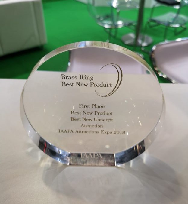 First place at ”Brass Ring Award Best Product Award & Concept” at IAAPA Attractions Expo 2018